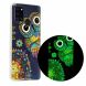 Силиконовый (TPU) чехол Deexe LumiCase для Samsung Galaxy A21s (A217) - Owl Pattern. Фото 2 из 6