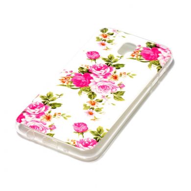 Силиконовый (TPU) чехол Deexe LumiCase для Samsung Galaxy J5 2017 (J530) - Rose Pattern