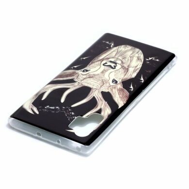Силиконовый (TPU) чехол Deexe LumiCase для Samsung Galaxy Note 10+ (N975) - Elk Luminous TPU