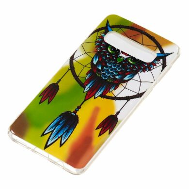 Силіконовий (TPU) чохол Deexe LumiCase для Samsung Galaxy S10 (G973) - Owl Dream Catcher