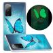 Силиконовый (TPU) чехол Deexe LumiCase для Samsung Galaxy S20 FE (G780) - Blue Butterfly. Фото 2 из 5