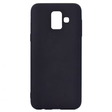 Силиконовый (TPU) чехол Deexe Matte Case для Samsung Galaxy A6 2018 (A600) - Black