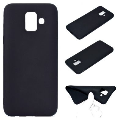 Силиконовый (TPU) чехол Deexe Matte Case для Samsung Galaxy A6 2018 (A600) - Black