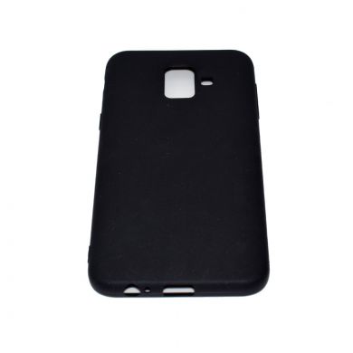 Силиконовый (TPU) чехол Deexe Matte Case для Samsung Galaxy A6 2018 (A600) - Black