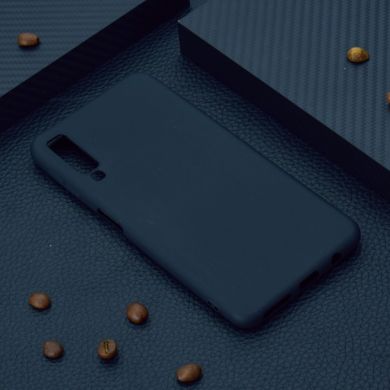Силиконовый (TPU) чехол Deexe Matte Case для Samsung Galaxy A7 2018 (A750) - Black