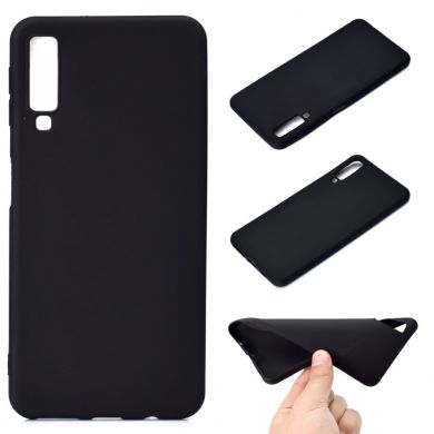 Силиконовый (TPU) чехол Deexe Matte Case для Samsung Galaxy A7 2018 (A750) - Black