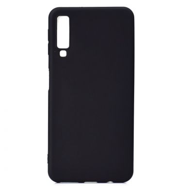 Силиконовый (TPU) чехол Deexe Matte Case для Samsung Galaxy A7 2018 (A750) - Black