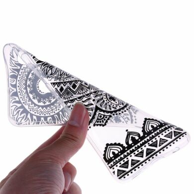 Силіконовий (TPU) чохол Deexe Pretty Glossy для Samsung Galaxy A30 (A305) - Black Mandala