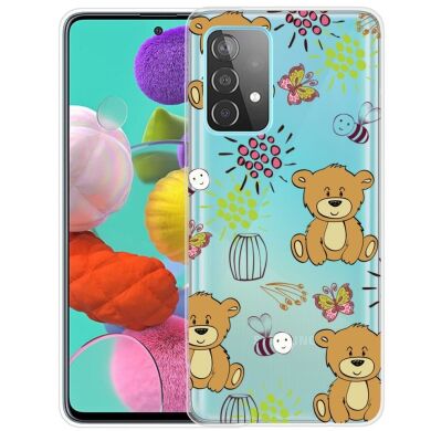 Силиконовый (TPU) чехол Deexe Pretty Glossy для Samsung Galaxy A33 - Bear