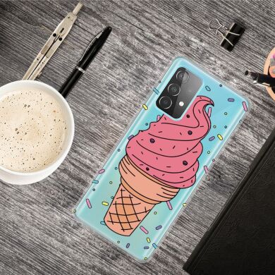 Силиконовый (TPU) чехол Deexe Pretty Glossy для Samsung Galaxy A73 (A736) - Ice Cream