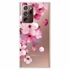 Силіконовий (TPU) чохол Deexe Pretty Glossy для Samsung Galaxy Note 20 Ultra (N985) - Peach Blossom