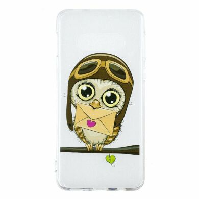 Силиконовый (TPU) чехол Deexe Pretty Glossy для Samsung Galaxy S10e (G970) - Owl