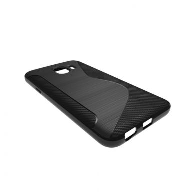 Силиконовый (TPU) чехол Deexe S Line для Samsung Galaxy J4 2018 (J400) - Black