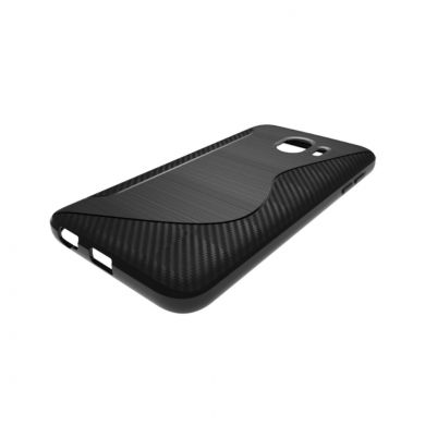 Силиконовый (TPU) чехол Deexe S Line для Samsung Galaxy J4 2018 (J400) - Black