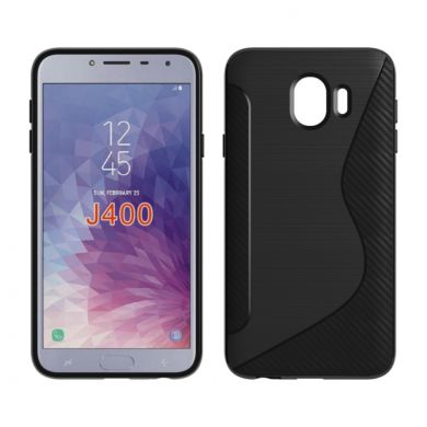 Силиконовый (TPU) чехол Deexe S Line для Samsung Galaxy J4 2018 (J400) - Black