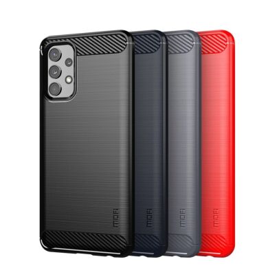 Силіконовий (TPU) чохол MOFI Carbon Fiber для Samsung Galaxy A32 (А325) - Red