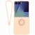 Силиконовый (TPU) чехол с кольцом Deexe Color Shell (FF) для Samsung Galaxy Flip 8 - Pink