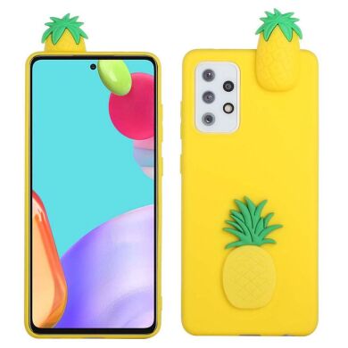 Силиконовый (TPU) чехол UniCase 3D Cartoon Pattern для Samsung Galaxy A52 (A525) / A52s (A528) - Pineapple