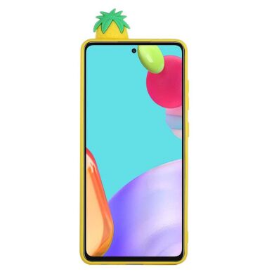 Силиконовый (TPU) чехол UniCase 3D Cartoon Pattern для Samsung Galaxy A52 (A525) / A52s (A528) - Pineapple
