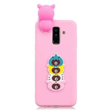 Силіконовий (TPU) чохол UniCase 3D Cartoon Pattern для Samsung Galaxy A6+ 2018 (A605), Cute Rilakkumas