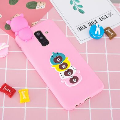 Силіконовий (TPU) чохол UniCase 3D Cartoon Pattern для Samsung Galaxy A6+ 2018 (A605), Cute Rilakkumas