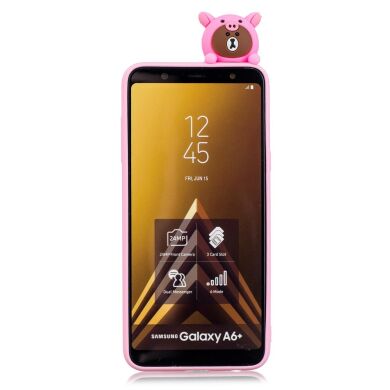 Силіконовий (TPU) чохол UniCase 3D Cartoon Pattern для Samsung Galaxy A6+ 2018 (A605), Cute Rilakkumas