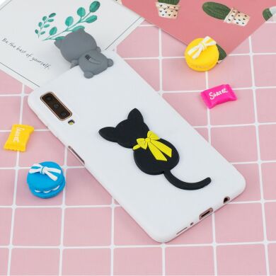 Силіконовий (TPU) чохол UniCase 3D Pattern для Samsung Galaxy A7 2018 (A750), Cat