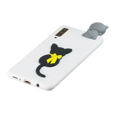 Силіконовий (TPU) чохол UniCase 3D Pattern для Samsung Galaxy A7 2018 (A750), Cat