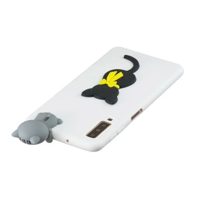 Силіконовий (TPU) чохол UniCase 3D Pattern для Samsung Galaxy A7 2018 (A750), Cat