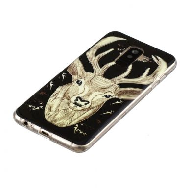 Силиконовый (TPU) Deexe LumiCase для Samsung Galaxy A6+ 2018 (A605) - Elk