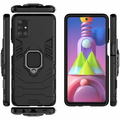 Захисний чохол Deexe Hybrid Case для Samsung Galaxy M51 (M515) - Black