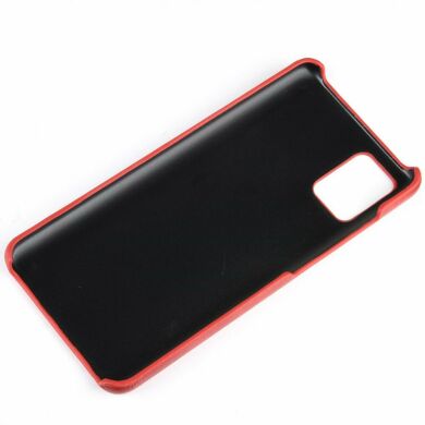 Защитный чехол Deexe Leather Back Cover для Samsung Galaxy A51 (A515) - Red