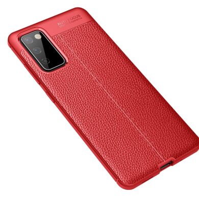 Защитный чехол Deexe Leather Cover для Samsung Galaxy S20 FE (G780) - Red