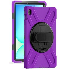 Защитный чехол Deexe Rotation Hybrid для Samsung Galaxy Tab S10 FE Plus - Purple