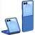 Защитный чехол Deexe Satin Case для Samsung Galaxy Flip 8 - Dark Blue