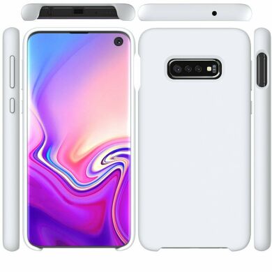 Захисний чохол Deexe Silicone Case для Samsung Galaxy S10 (G973), White