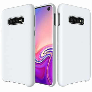 Захисний чохол Deexe Silicone Case для Samsung Galaxy S10 (G973), White