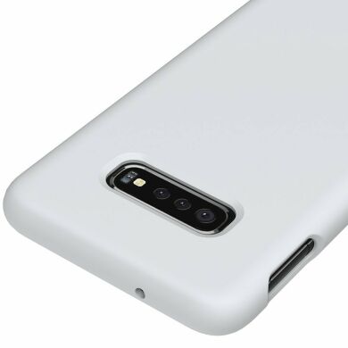 Защитный чехол Deexe Silicone Case для Samsung Galaxy S10 (G973) - White