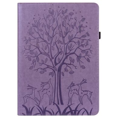 Захисний чохол Deexe Tree Print для Samsung Galaxy Tab A8 10.5 (X200/205) - Purple
