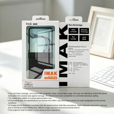 Захисний чохол IMAK Ruiyi Series (FF) для Samsung Galaxy Flip 8 - Carbon Fiber