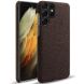 Защитный чехол KSQ Cloth Style для Galaxy S22 Ultra - Brown. Фото 1 из 6