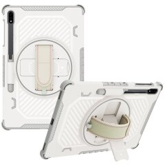 Защитный чехол Reframe Kickstand Strap для Samsung Galaxy Tab S7 FE / S7 Plus / S8 Plus / S9 Plus (T730/736/800/806/970/975/810/816) - Grey