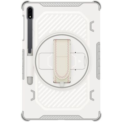 Защитный чехол Reframe Kickstand Strap для Samsung Galaxy Tab S7 FE / S7 Plus / S8 Plus / S9 Plus (T730/736/800/806/970/975/810/816) - Grey