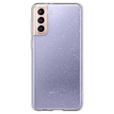 Захисний чохол Spigen (SGP) Liquid Crystal Glitter для Samsung Galaxy S21 (G991) - Crystal Quartz