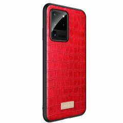 Захисний чохол SULADA Crocodile Style для Samsung Galaxy S20 Ultra (G988) - Red