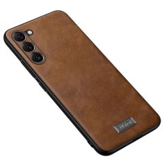 Защитный чехол SULADA Leather Case для Samsung Galaxy S23 - Brown