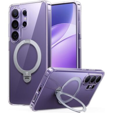 Защитный чехол TORRAS Ostand Q3 Spin (with MagSafe) для Samsung Galaxy S26 Ultra - Transparent