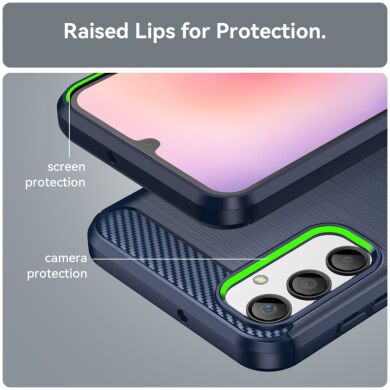 Защитный чехол UniCase Carbon для Samsung Galaxy A24 (A245) - Blue