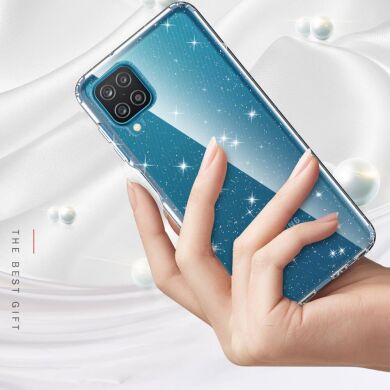 Захисний чохол UniCase Glitter Series для Samsung Galaxy A12 (A125) - Transparent