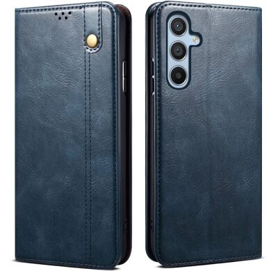 Защитный чехол UniCase Leather Wallet для Samsung Galaxy A55 (A556) - Blue